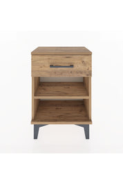 Arges Komodin Tek Raflı Tek Çekmeceli 44x30x64 Çam-Çam