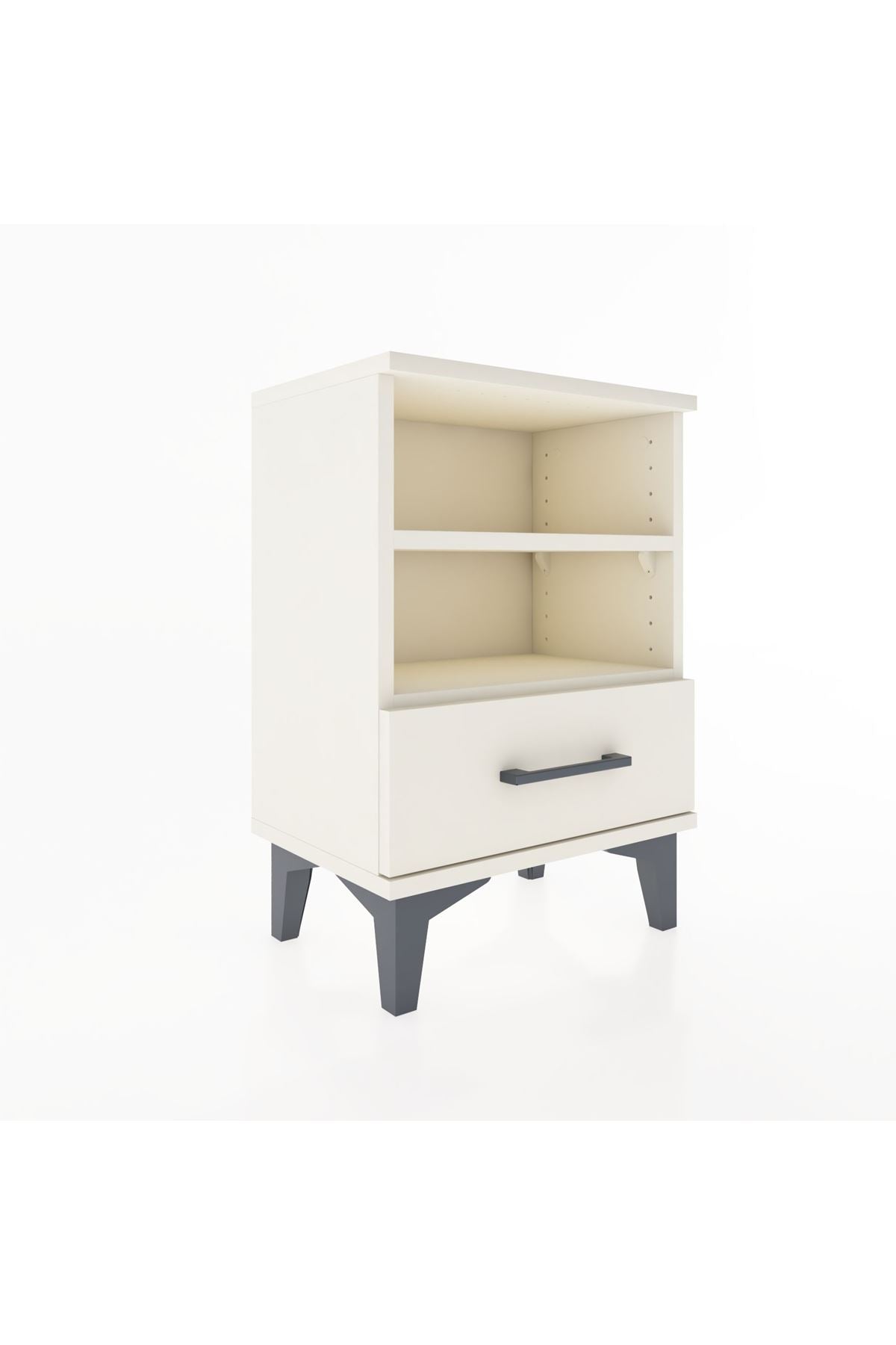 Arges Komodin 2 Raflı Tek Çekmeceli 44x30x64 Aytaşı-Aytaşı