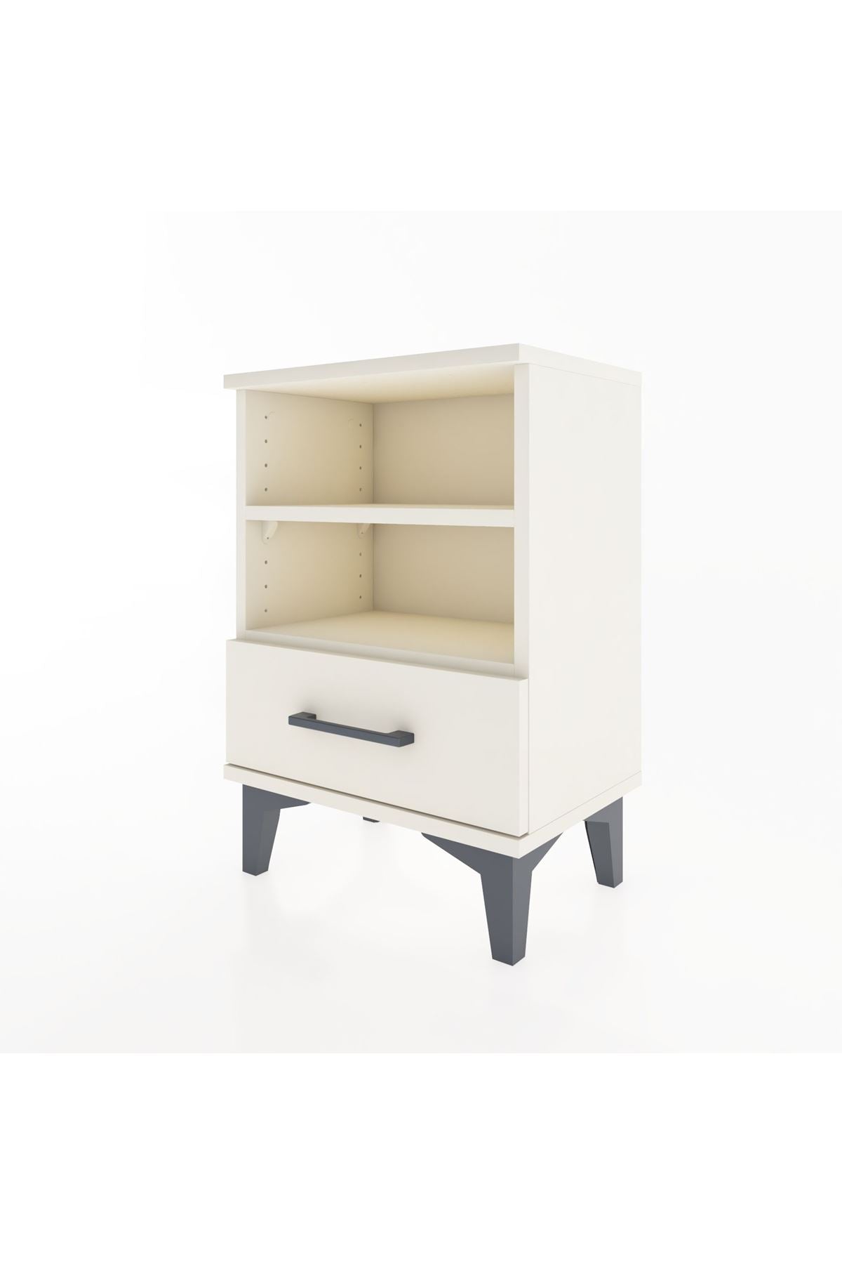 Arges Komodin 2 Raflı Tek Çekmeceli 44x30x64 Aytaşı-Aytaşı