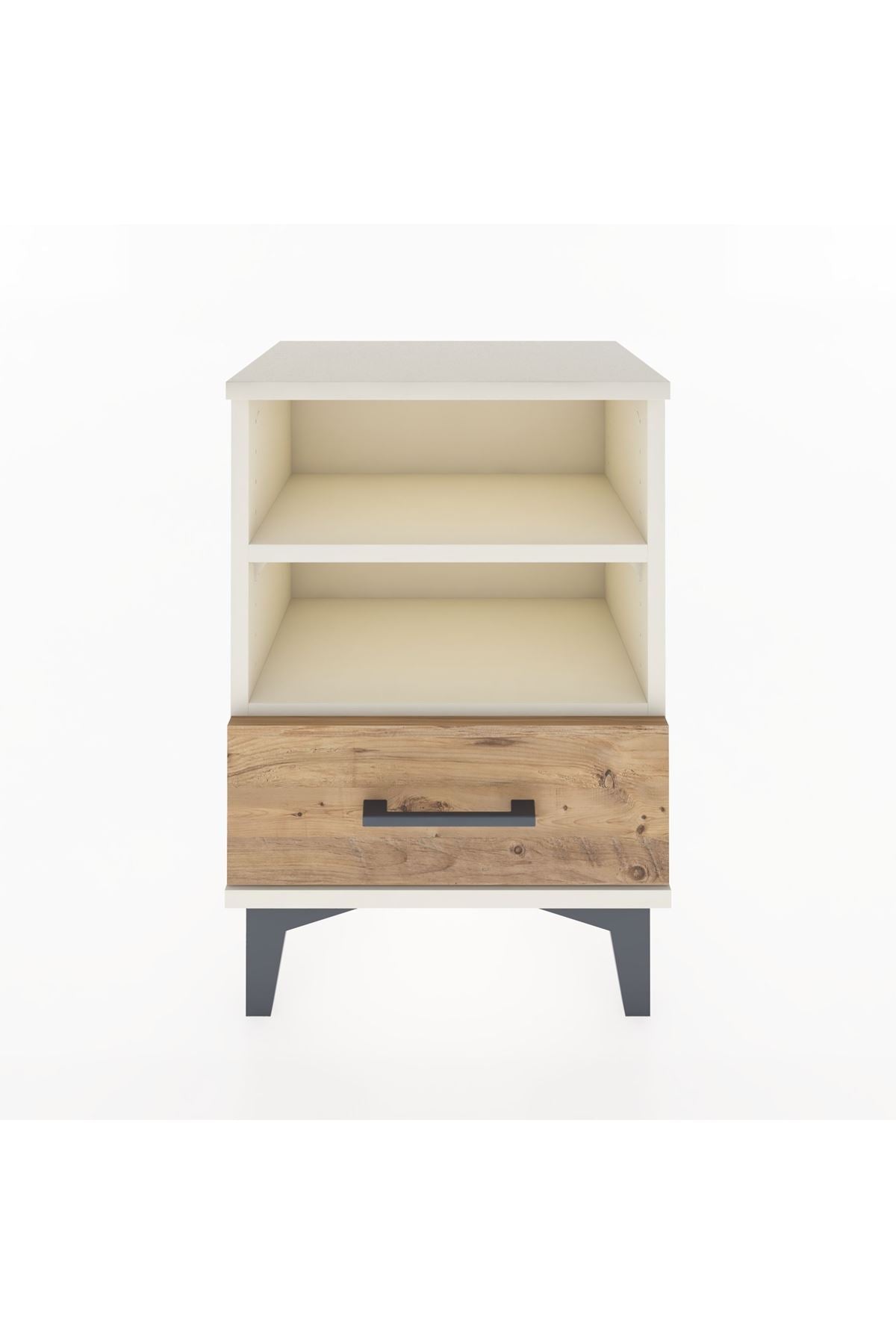 Arges Komodin 2 Raflı Tek Çekmeceli 44x30x64 Aytaşı-Çam