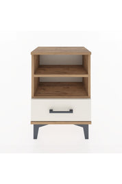 Arges Komodin 2 Raflı Tek Çekmeceli 44x30x64 Çam-Aytaşı