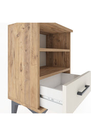 Arges Komodin 2 Raflı Tek Çekmeceli 44x30x64 Çam-Aytaşı