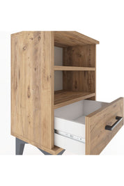 Arges Komodin 2 Raflı Tek Çekmeceli 44x30x64 Çam-Çam