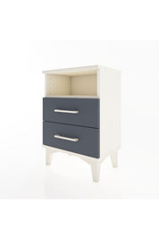 Arges Komodin Tek Raflı 2 Çekmeceli 44x30x64 Aytaşı-Antrasit