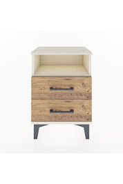 Arges Komodin Tek Raflı 2 Çekmeceli 44x30x64 Aytaşı-Çam