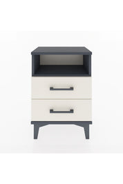 Arges Komodin Tek Raflı 2 Çekmeceli 44x30x64 Antrasit-Aytaşı