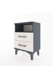 Arges Komodin Tek Raflı 2 Çekmeceli 44x30x64 Antrasit-Aytaşı