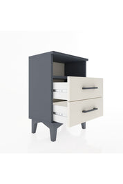 Arges Komodin Tek Raflı 2 Çekmeceli 44x30x64 Antrasit-Aytaşı