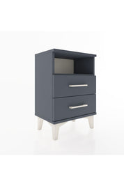 Arges Komodin Tek Raflı 2 Çekmeceli 44x30x64 Antrasit-Antrasit
