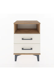 Arges Komodin Tek Raflı 2 Çekmeceli 44x30x64 Çam-Aytaşı