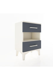 Arges Komodin Tek Raflı 2 Çekmeceli 44x30x64 Aytaşı-Antrasit