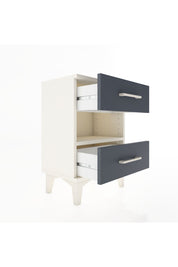 Arges Komodin Tek Raflı 2 Çekmeceli 44x30x64 Aytaşı-Antrasit