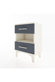 Arges Komodin Tek Raflı 2 Çekmeceli 44x30x64 Aytaşı-Antrasit