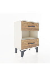 Arges Komodin Tek Raflı 2 Çekmeceli 44x30x64 Aytaşı-Çam