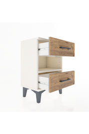 Arges Komodin Tek Raflı 2 Çekmeceli 44x30x64 Aytaşı-Çam