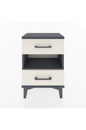 Arges Komodin Tek Raflı 2 Çekmeceli 44x30x64 Antrasit-Aytaşı