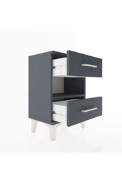 Arges Komodin Tek Raflı 2 Çekmeceli 44x30x64 Antrasit-Antrasit