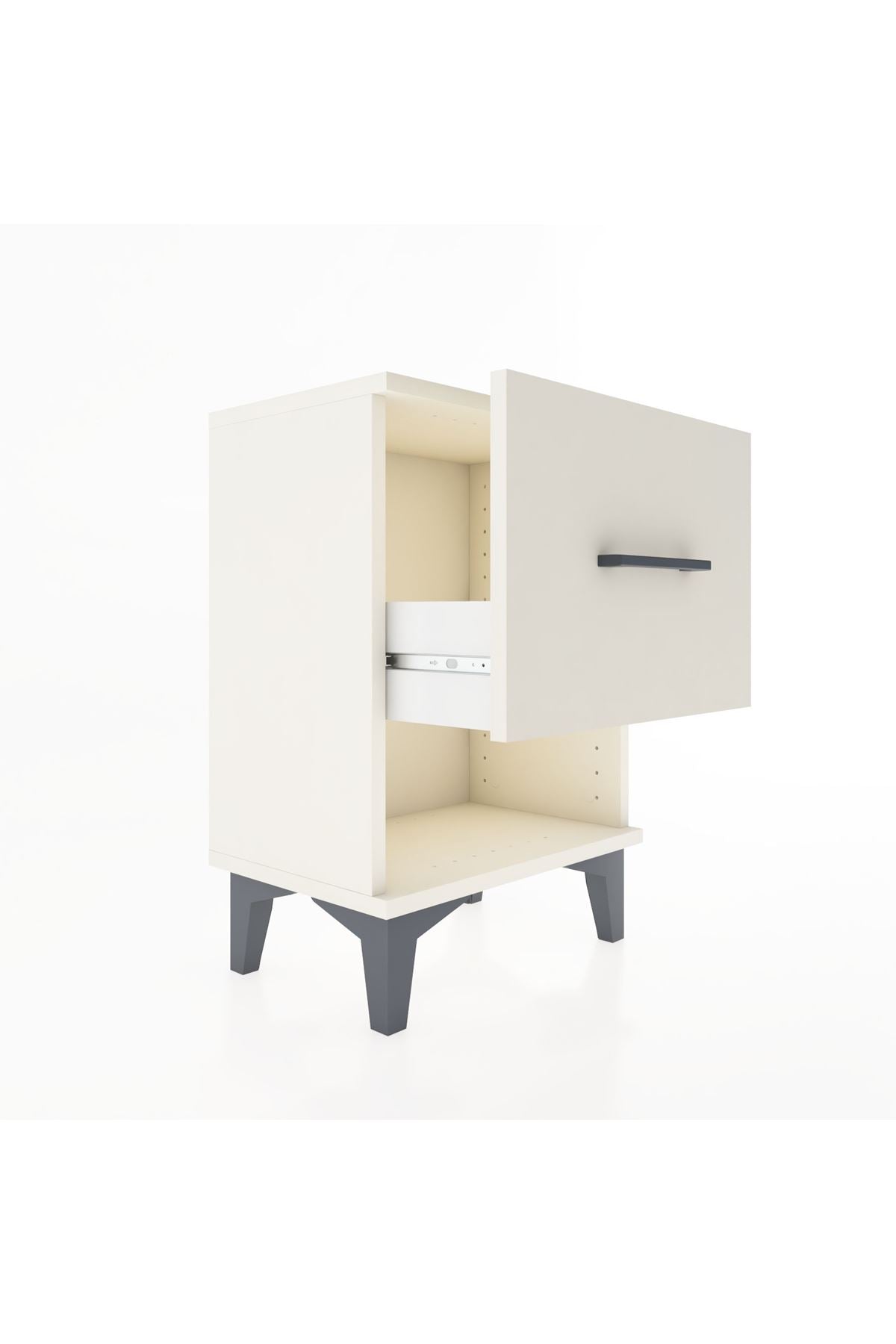 Arges Komodin Tek Çekmeceli 44x30x64 Aytaşı-Aytaşı