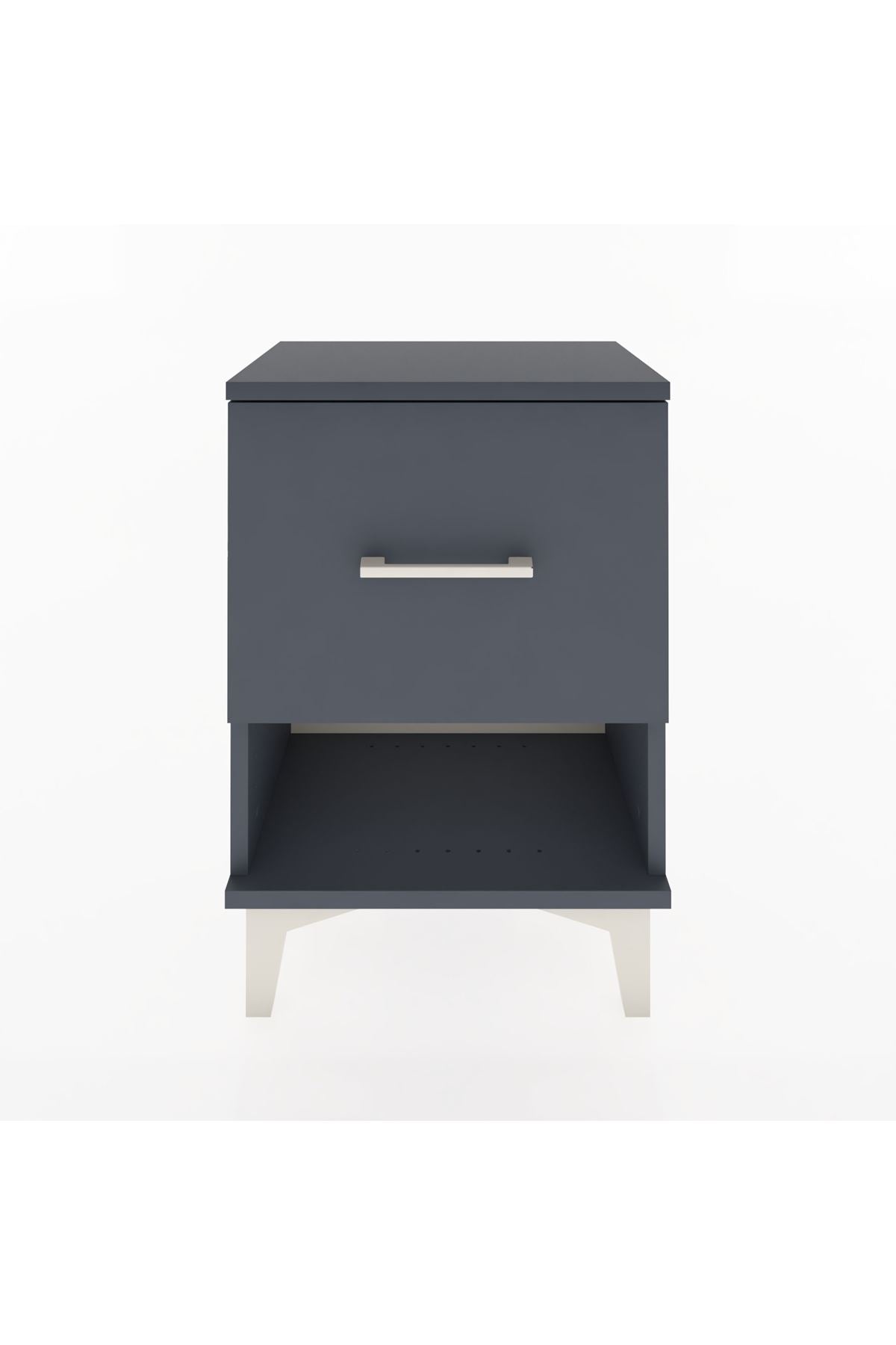 Arges Komodin Tek Çekmeceli 44x30x64 Antrasit-Antrasit