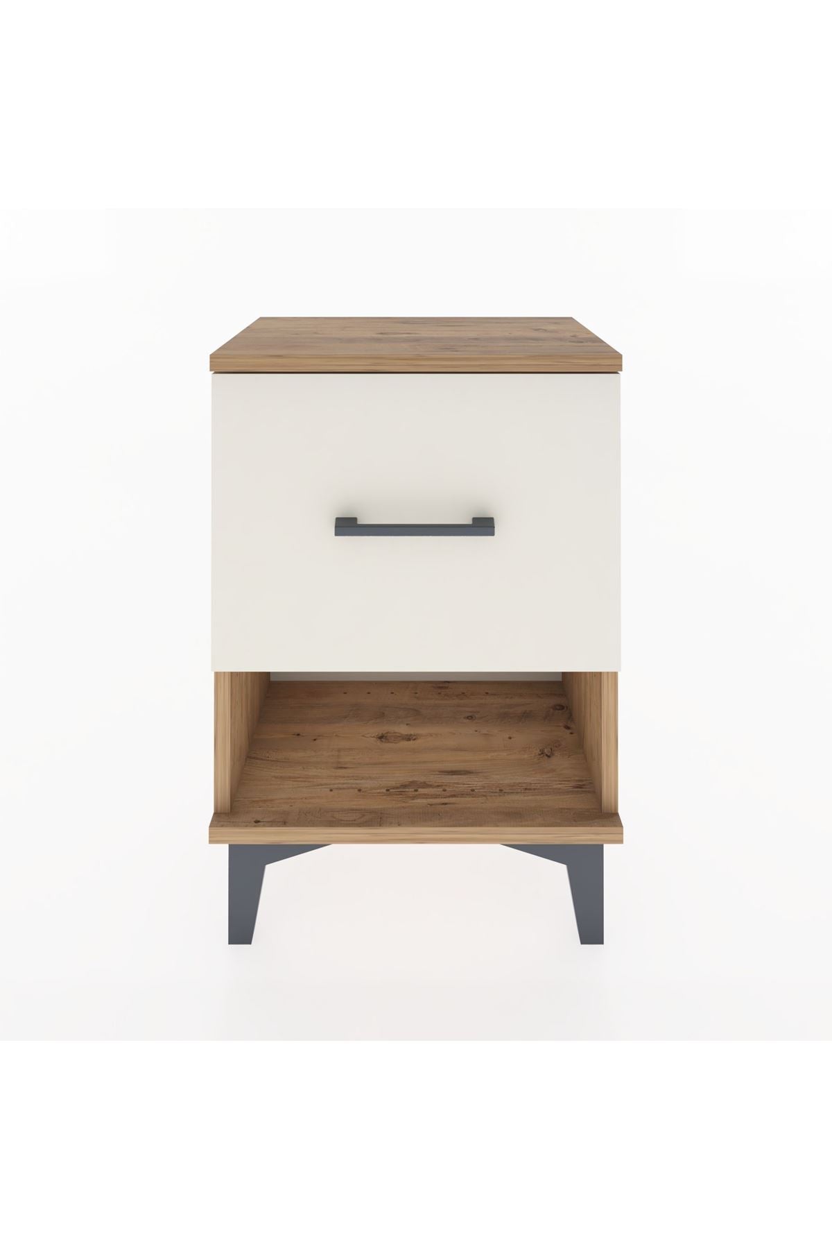 Arges Komodin Tek Çekmeceli 44x30x64 Çam-Aytaşı