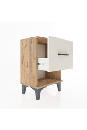 Arges Komodin Tek Çekmeceli 44x30x64 Çam-Aytaşı