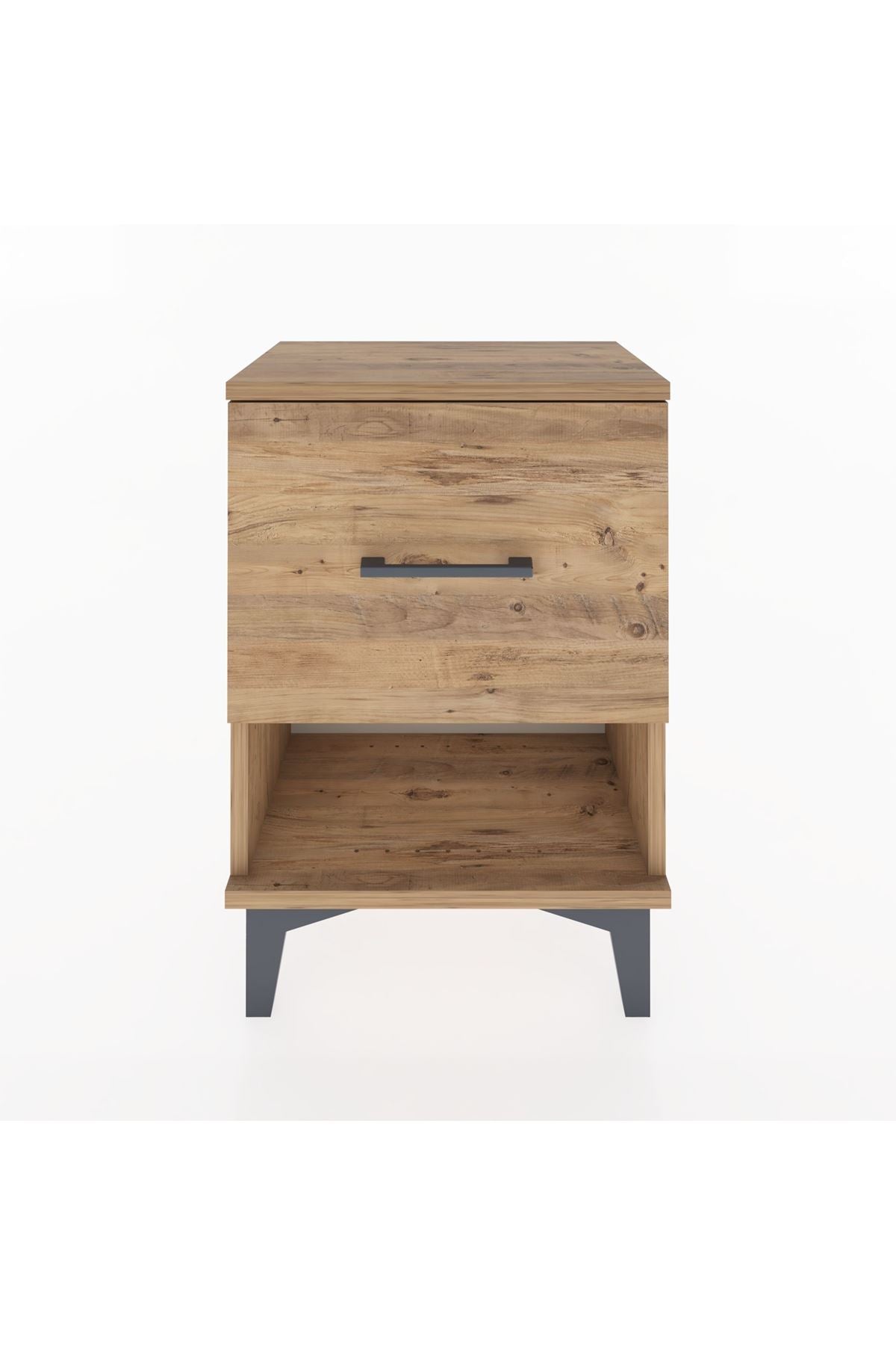 Arges Komodin Tek Çekmeceli 44x30x64 Çam-Çam