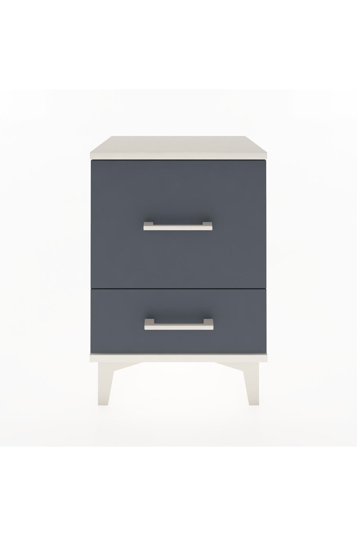 Arges Komodin 2 Çekmeceli 44x30x64 Aytaşı-Antrasit