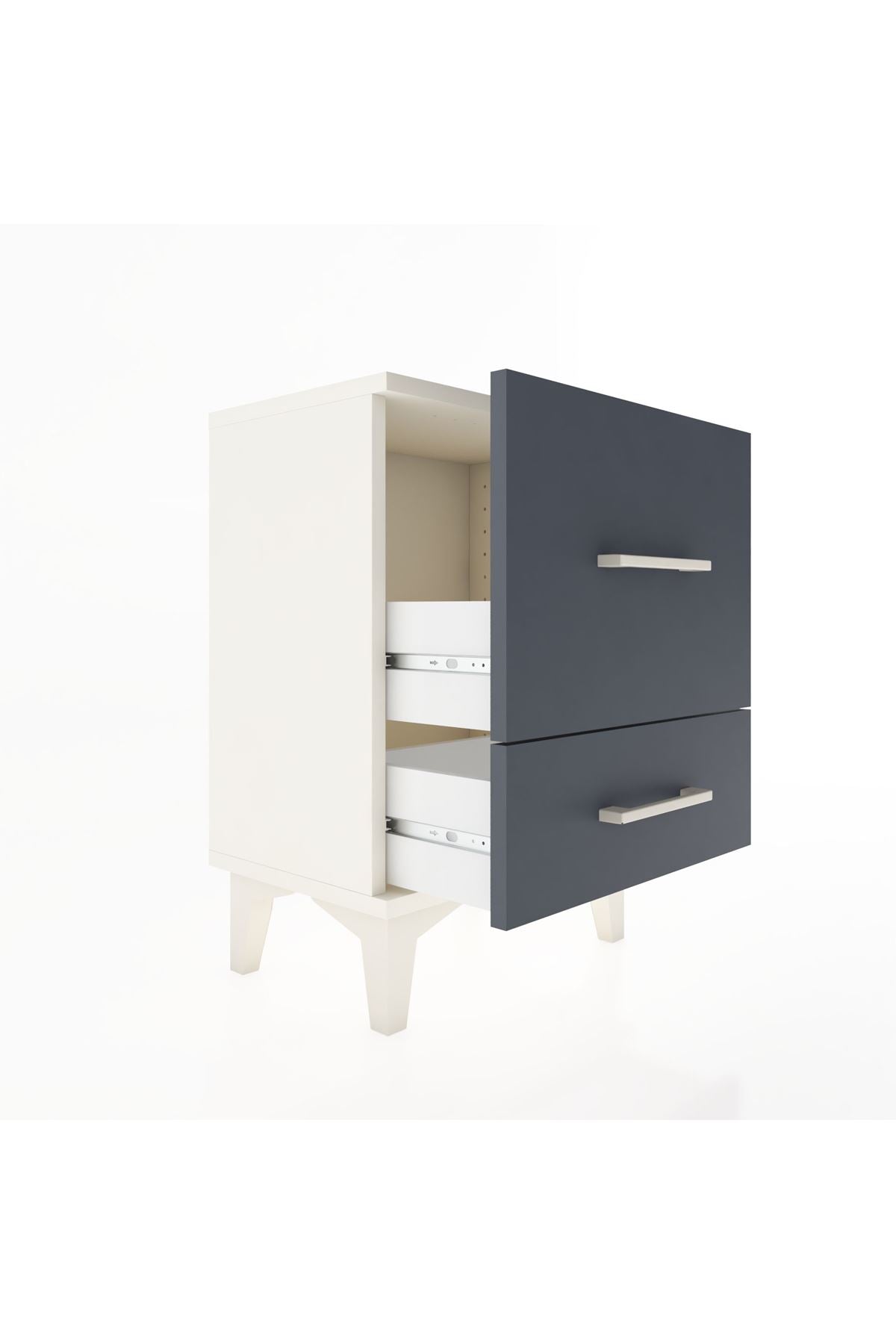 Arges Komodin 2 Çekmeceli 44x30x64 Aytaşı-Antrasit