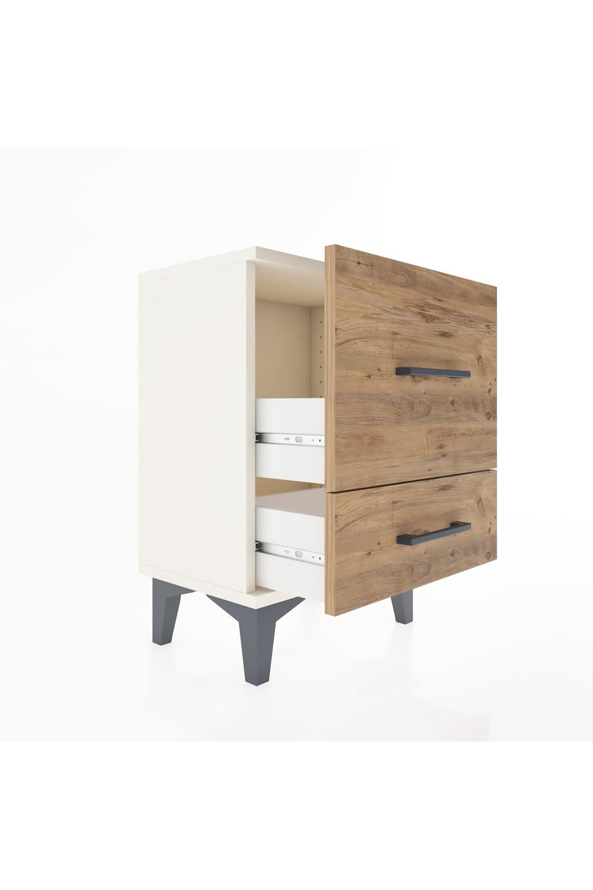 Arges Komodin 2 Çekmeceli 44x30x64 Aytaşı-Çam