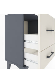 Arges Komodin 2 Çekmeceli 44x30x64 Antrasit-Aytaşı