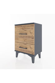 Arges Komodin 2 Çekmeceli 44x30x64 Antrasit-Çam