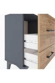 Arges Komodin 2 Çekmeceli 44x30x64 Antrasit-Çam