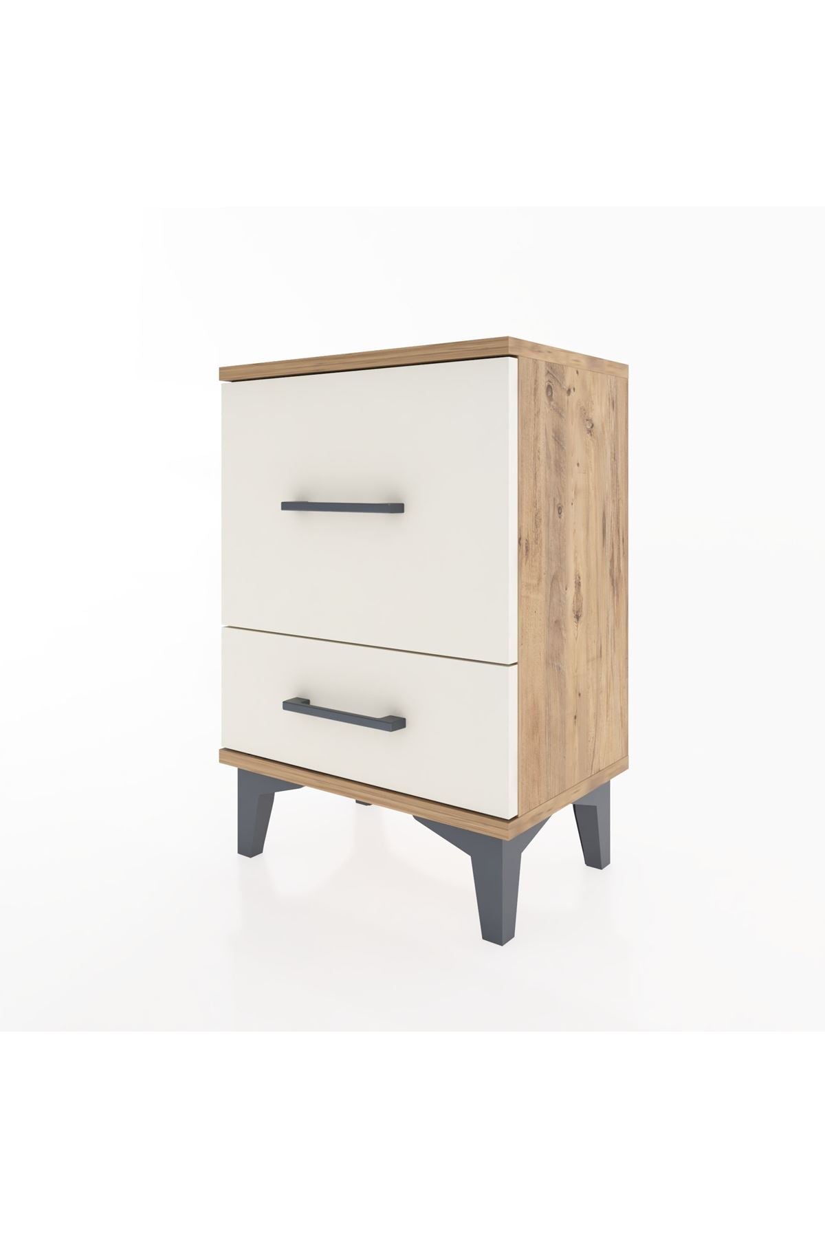 Arges Komodin 2 Çekmeceli 44x30x64 Çam-Aytaşı