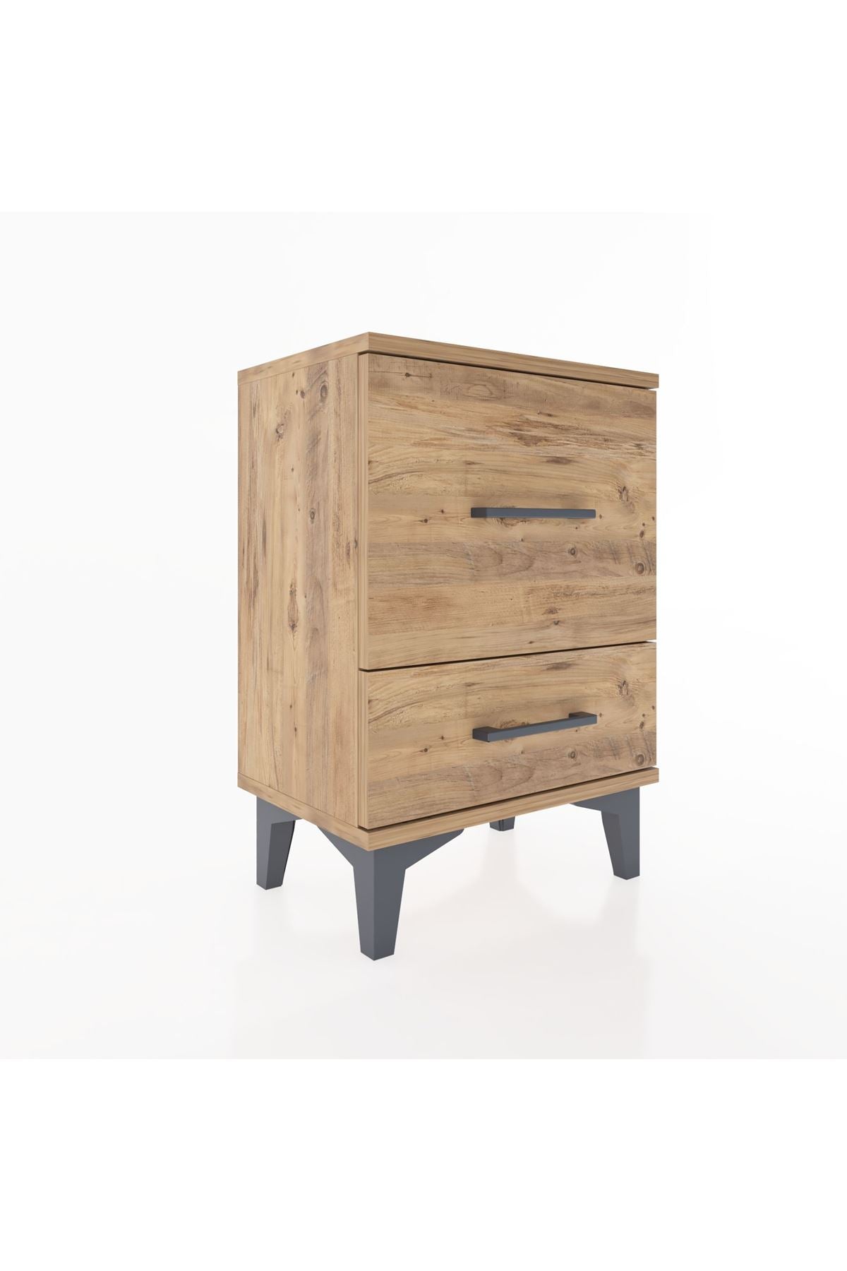 Arges Komodin 2 Çekmeceli 44x30x64 Çam-Çam