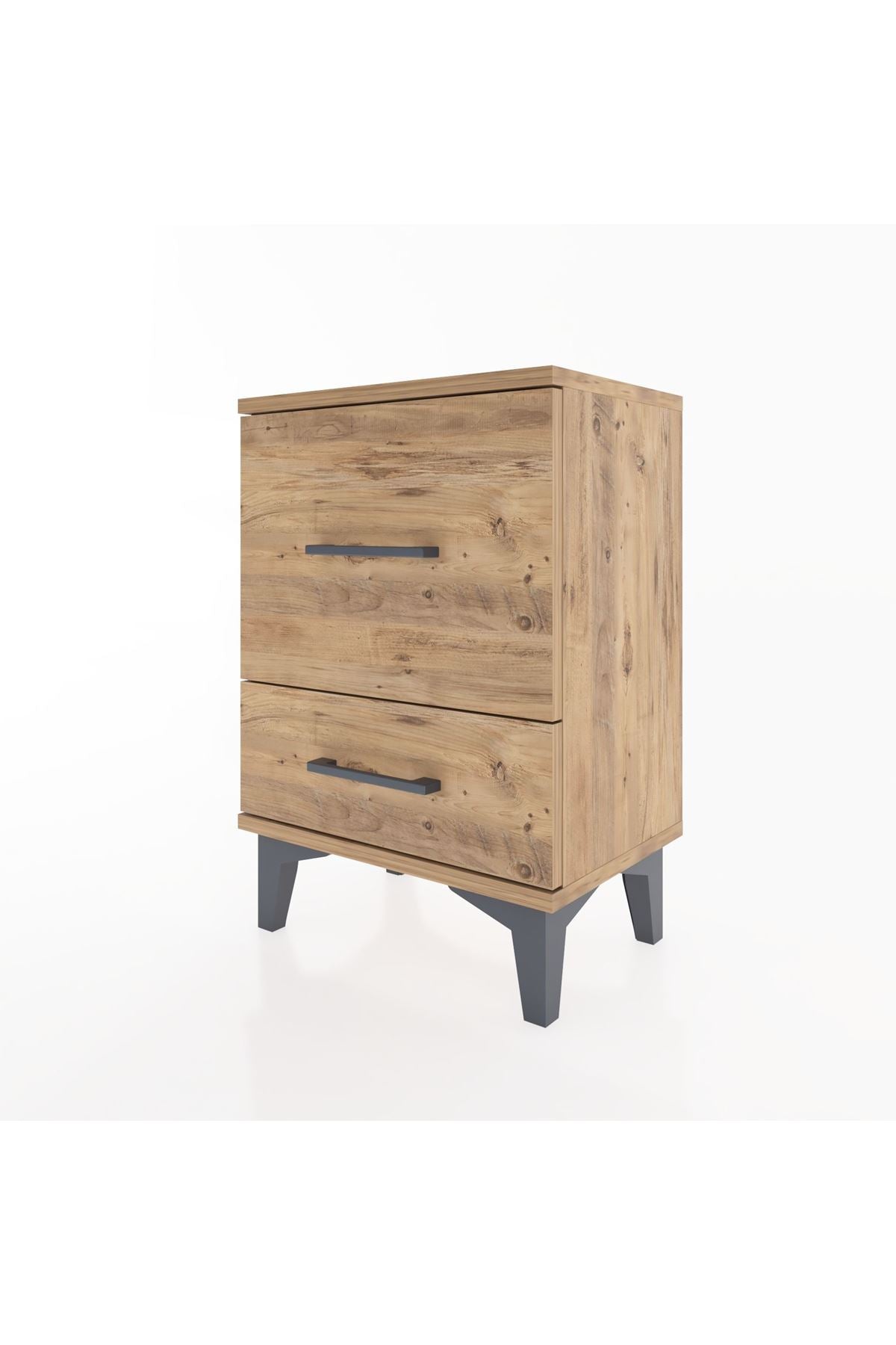 Arges Komodin 2 Çekmeceli 44x30x64 Çam-Çam