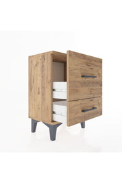 Arges Komodin 2 Çekmeceli 44x30x64 Çam-Çam