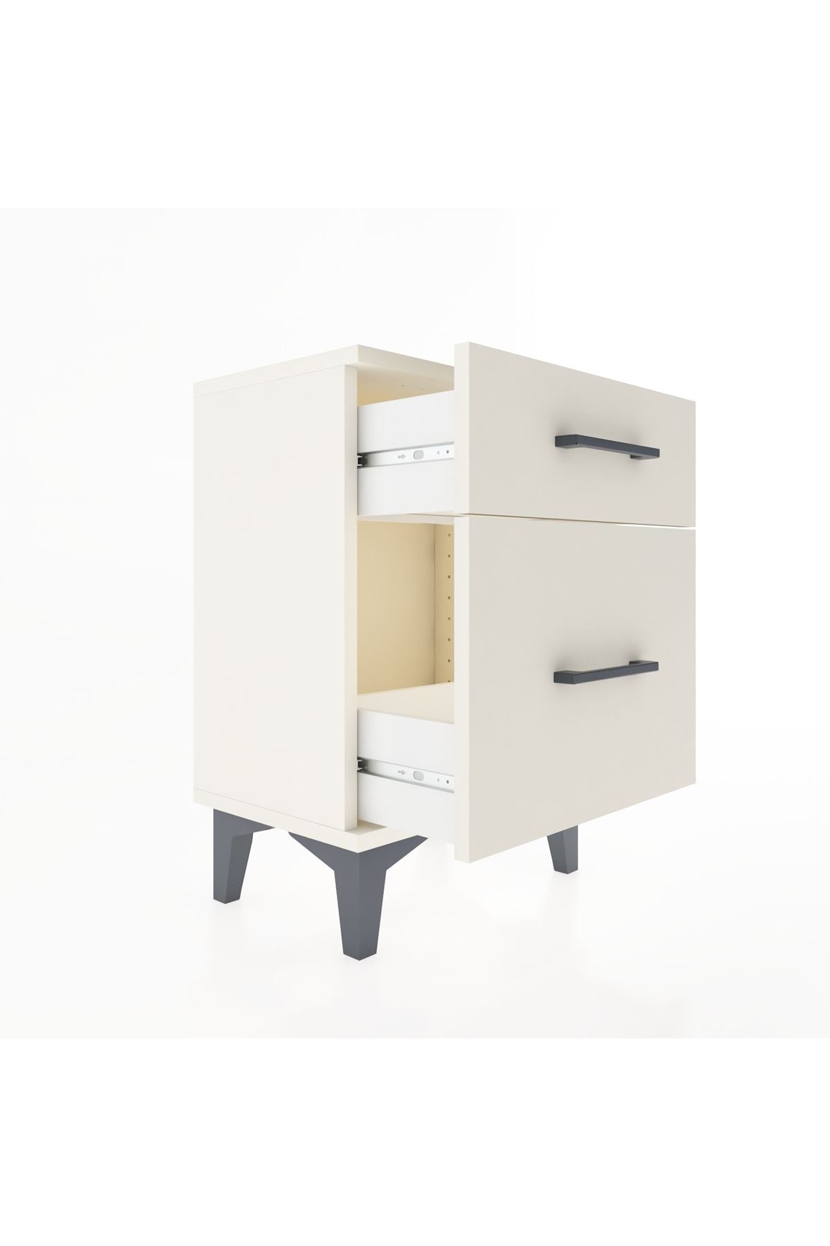 Arges Komodin 2 Çekmeceli 44x30x64 Aytaşı-Aytaşı