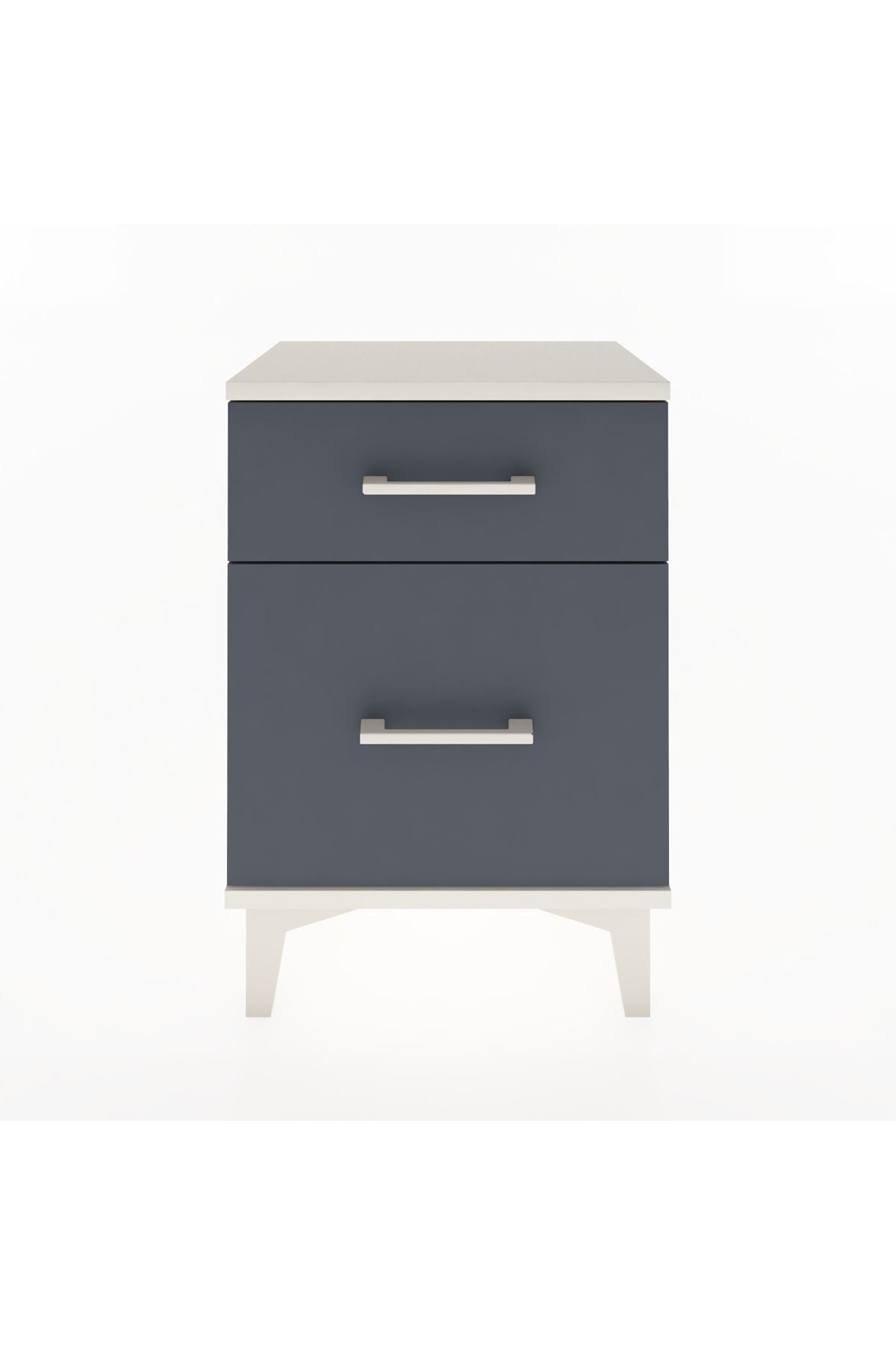 Arges Komodin 2 Çekmeceli 44x30x64 Aytaşı-Antrasit