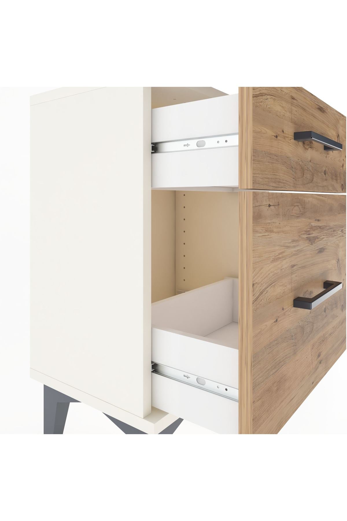 Arges Komodin 2 Çekmeceli 44x30x64 Aytaşı-Çam