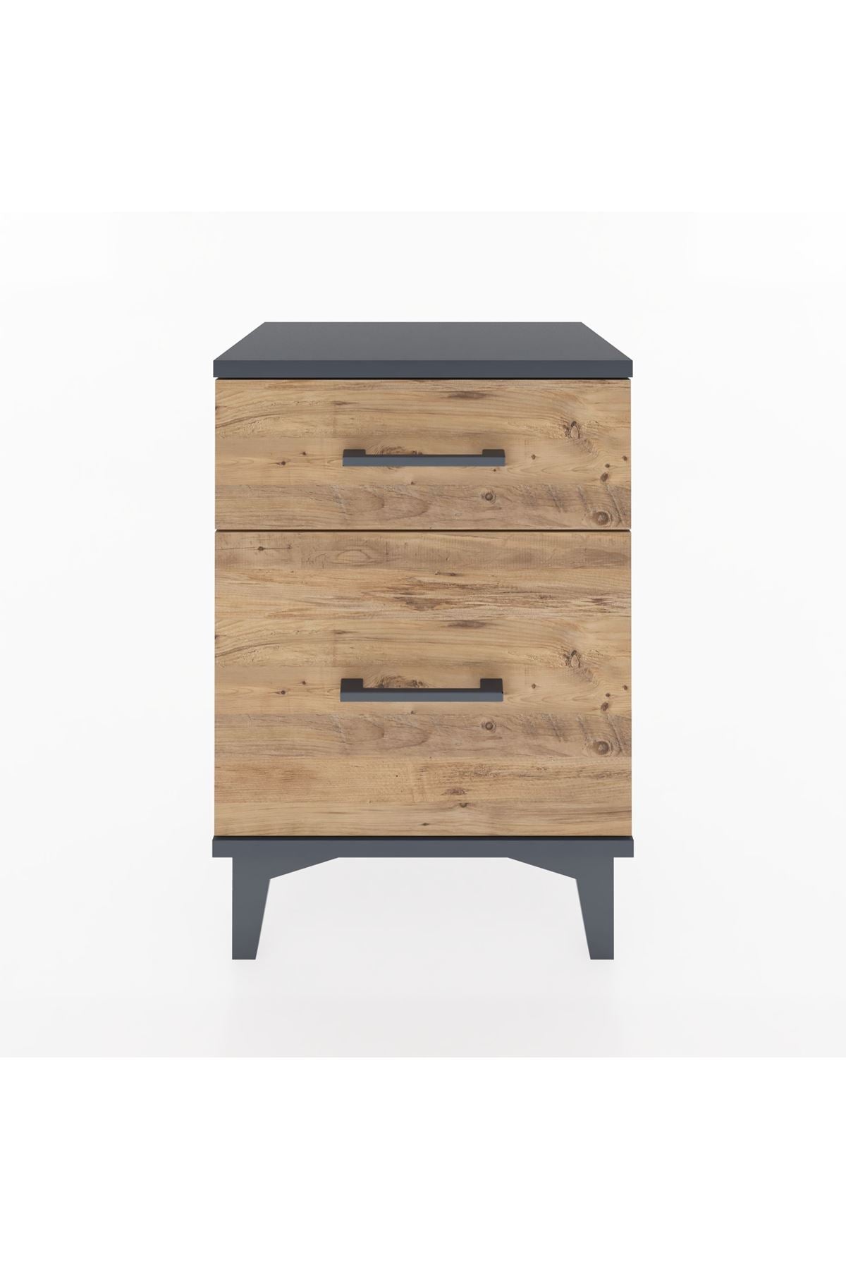 Arges Komodin 2 Çekmeceli 44x30x64 Antrasit-Çam