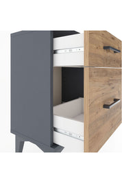 Arges Komodin 2 Çekmeceli 44x30x64 Antrasit-Çam