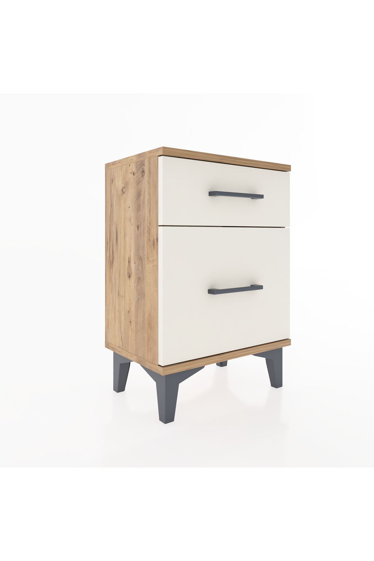 Arges Komodin 2 Çekmeceli 44x30x64 Çam-Aytaşı