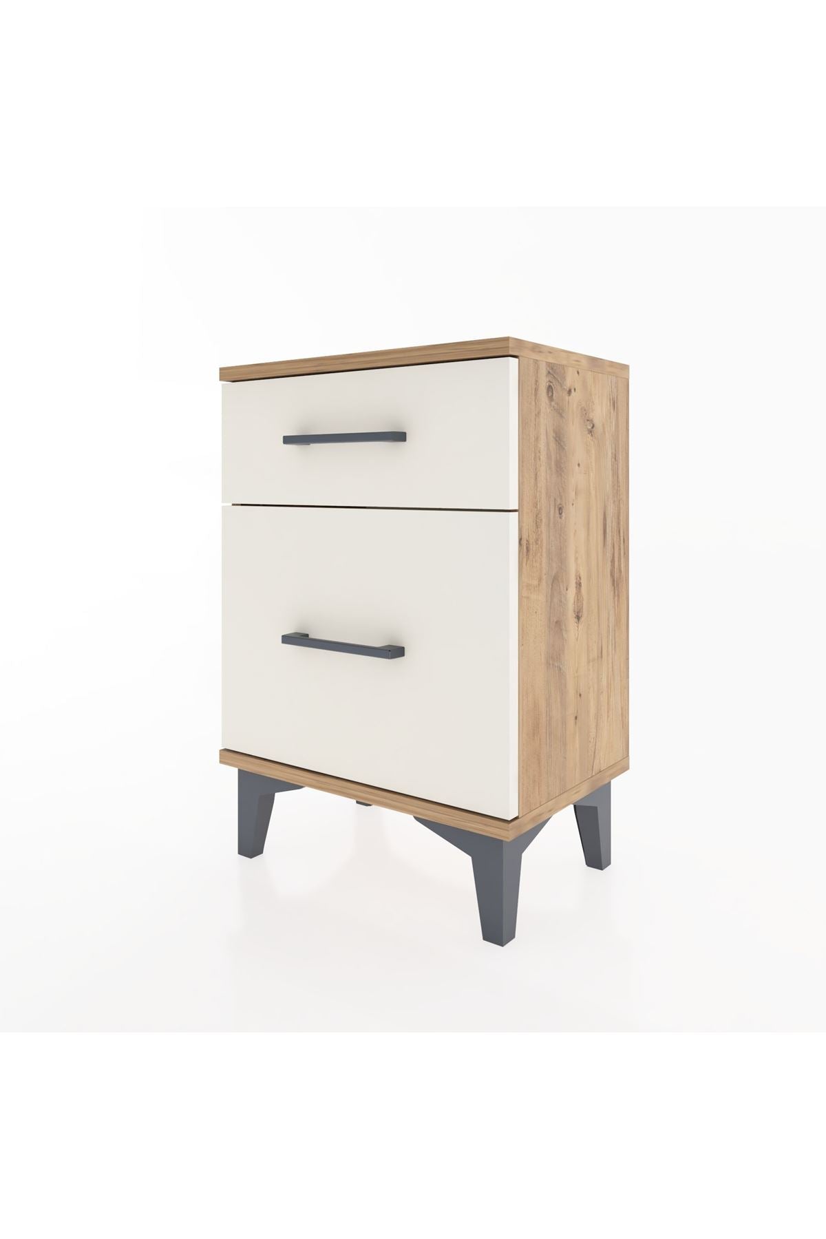 Arges Komodin 2 Çekmeceli 44x30x64 Çam-Aytaşı