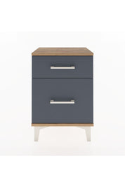 Arges Komodin 2 Çekmeceli 44x30x64 Çam-Antrasit
