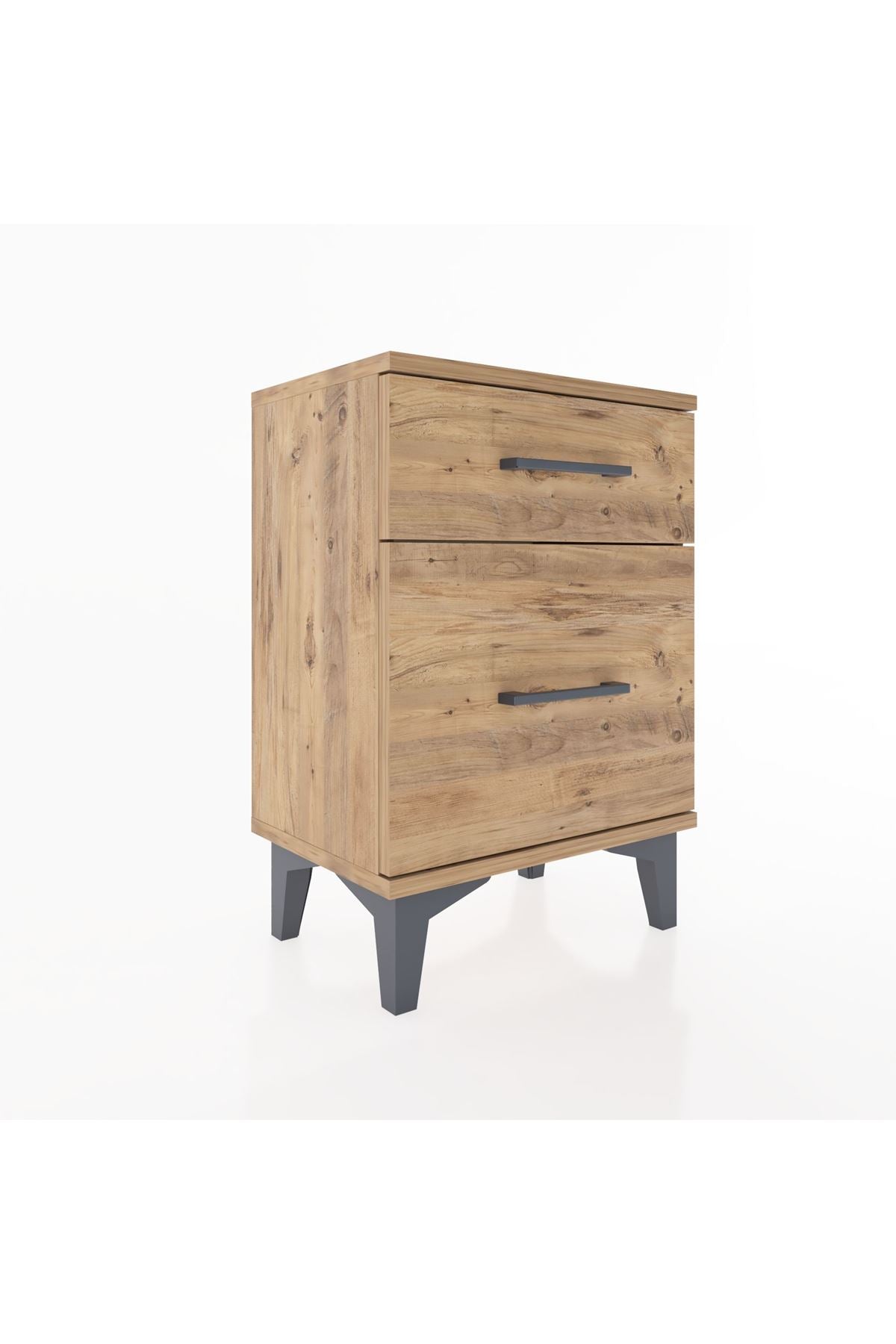 Arges Komodin 2 Çekmeceli 44x30x64 Çam-Çam