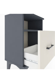 Arges Komodin Tek Raflı 2 Çekmeceli 44x30x64 Antrasit-Aytaşı