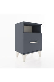 Arges Komodin Tek Raflı 2 Çekmeceli 44x30x64 Antrasit-Antrasit
