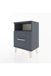Arges Komodin Tek Raflı 2 Çekmeceli 44x30x64 Antrasit-Antrasit