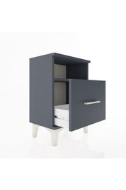 Arges Komodin Tek Raflı 2 Çekmeceli 44x30x64 Antrasit-Antrasit