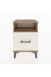 Arges Komodin Tek Raflı 2 Çekmeceli 44x30x64 Çam-Aytaşı